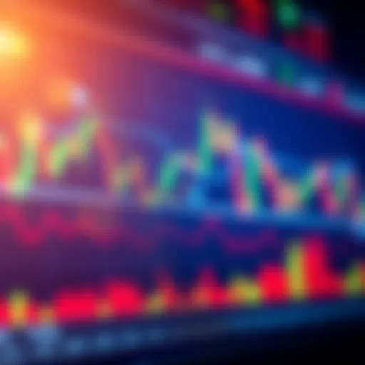 Dynamic forex trading chart displaying currency fluctuations