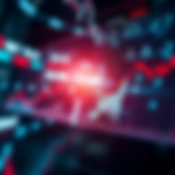 Visual representation of economic indicators affecting the forex market