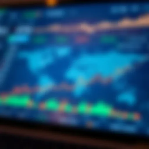 Chart depicting global stock market performance