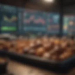 A sophisticated trader analyzing market trends