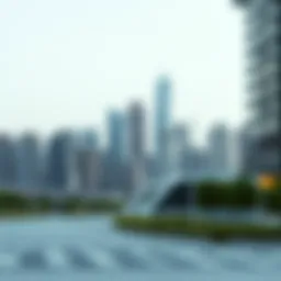 A modern skyline representing urban real estate developments