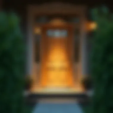 New Home Entrance A welcoming front door of a new home