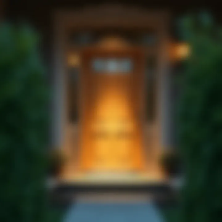 New Home Entrance A welcoming front door of a new home