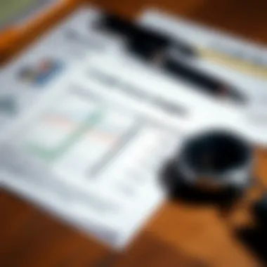 Credit Score Insights A credit score report next to loan documents