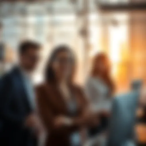 Dynamic workplace showcasing top professionals