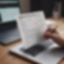 A teenager exploring tax forms on a laptop