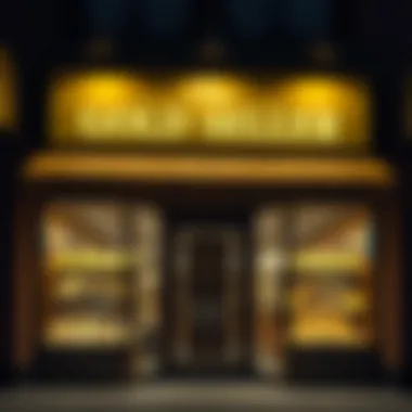 An elegant storefront for a reputable gold seller