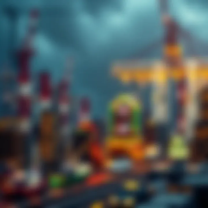 Illustration of diverse applications of blockchain in various industries