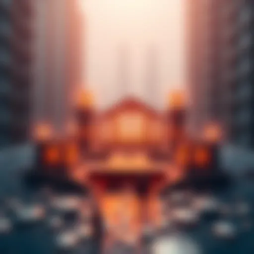 Visual representation of blockchain technology architecture