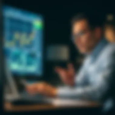 Analyzing Risks of Treasury Bonds Investor analyzing risks associated with treasury bonds