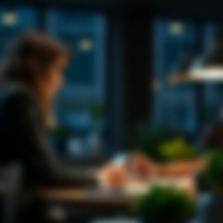 A financial advisor discussing strategies with a client.