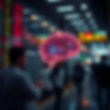 Market Psychology and Investment Decisions Visual representation of market psychology effects on investments