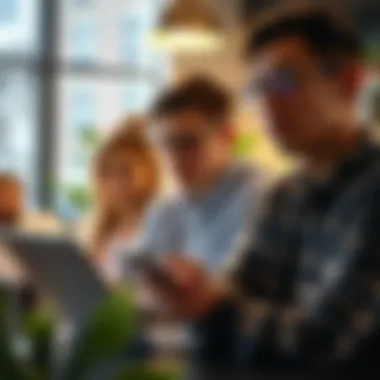 Millennials Engaged in Financial Planning Visual representation of millennials engaging in financial planning