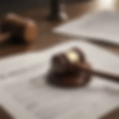 Legal documents and a gavel symbolizing interstate real estate law