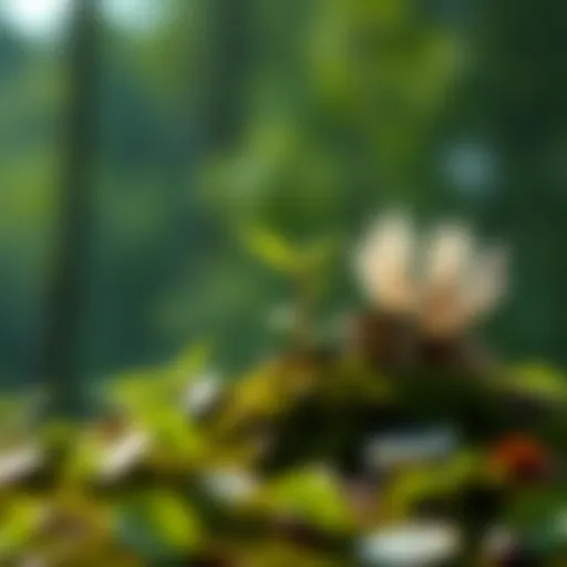 Conceptual representation of socially conscious investing with nature and finance elements