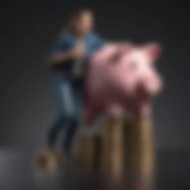 Graph illustrating advantages of piggyback mortgages