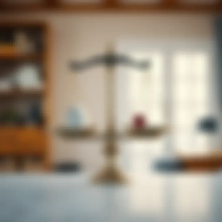 A balanced scale depicting pros and cons