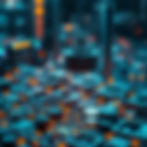 Conceptual depiction of blockchain technology