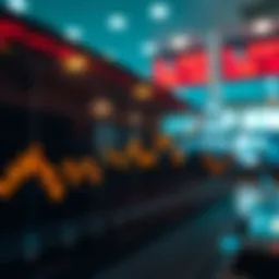 A graph illustrating the peak stock price over time