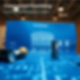 Blueprint of a commercial building