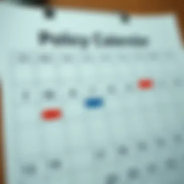 Policy Review Calendar Graphic showing a calendar with important dates marked for policy review