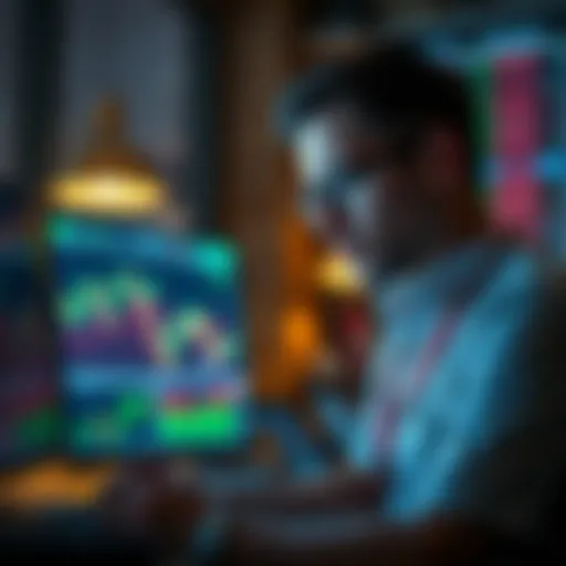 A trader analyzing charts during pre-market hours