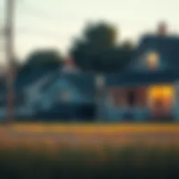 A visual representation of REO properties in a suburban setting