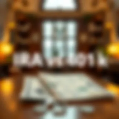 Tax Benefits Comparison: IRA vs 401(k) Illustration comparing IRA and 401(k) tax benefits