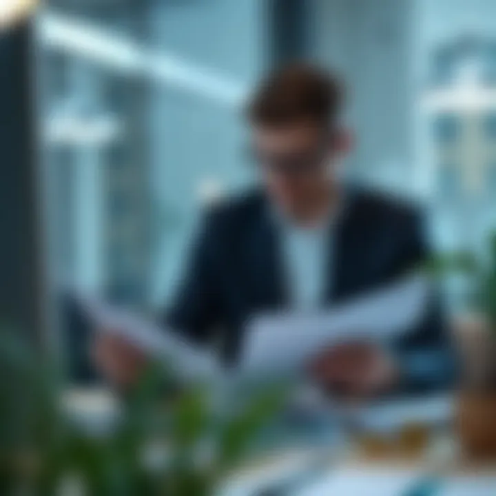 A professional conducting thorough research on investment opportunities.